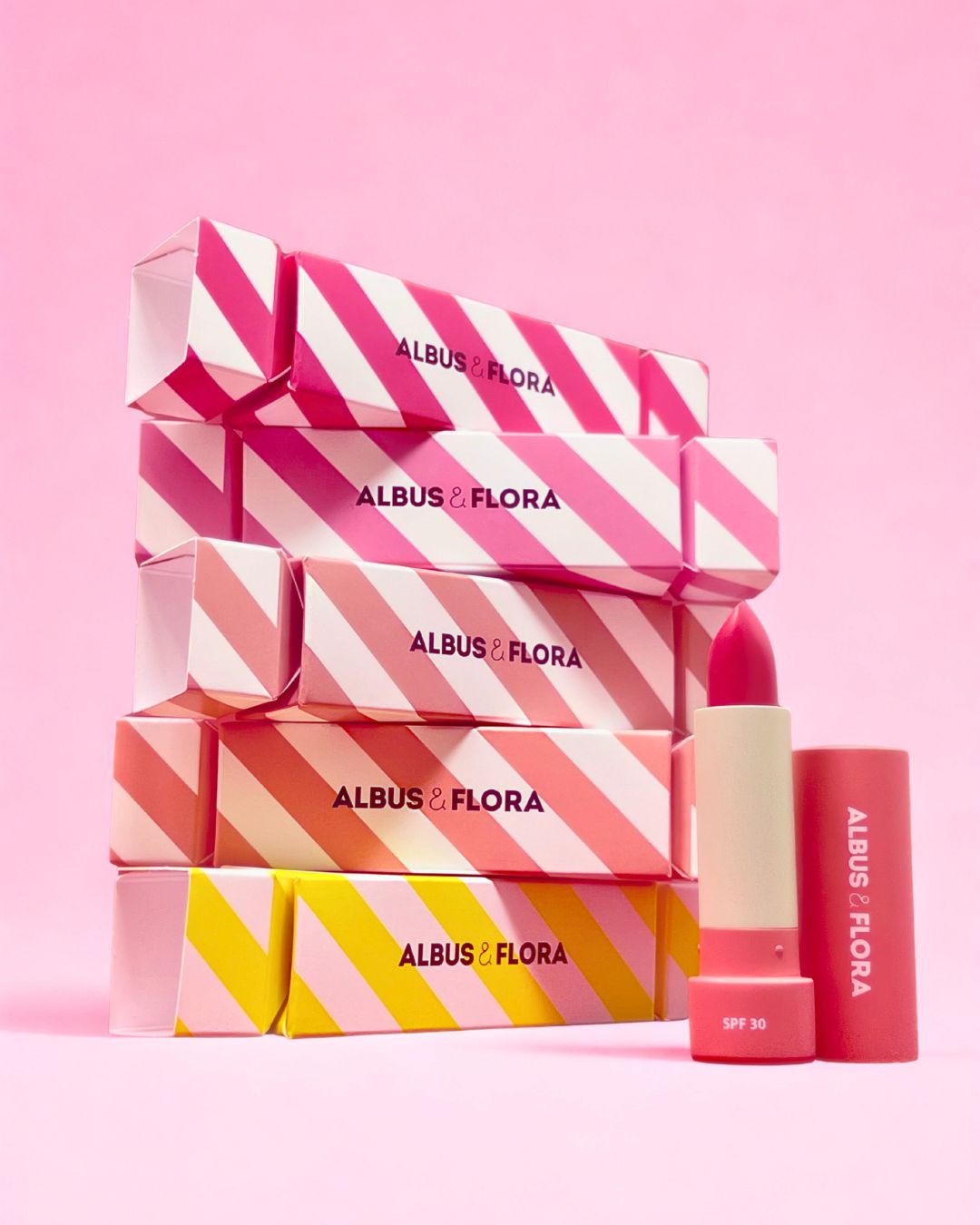 ALBUS & FLORA Lip Shield - Nourishing Lip Balm UVA***|UVB SPF30 4g - Colour Options.