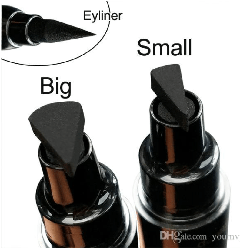 CmaaDu Liquid Eyeliner Black with Double-Headed Stamps - Bare Face Beauty