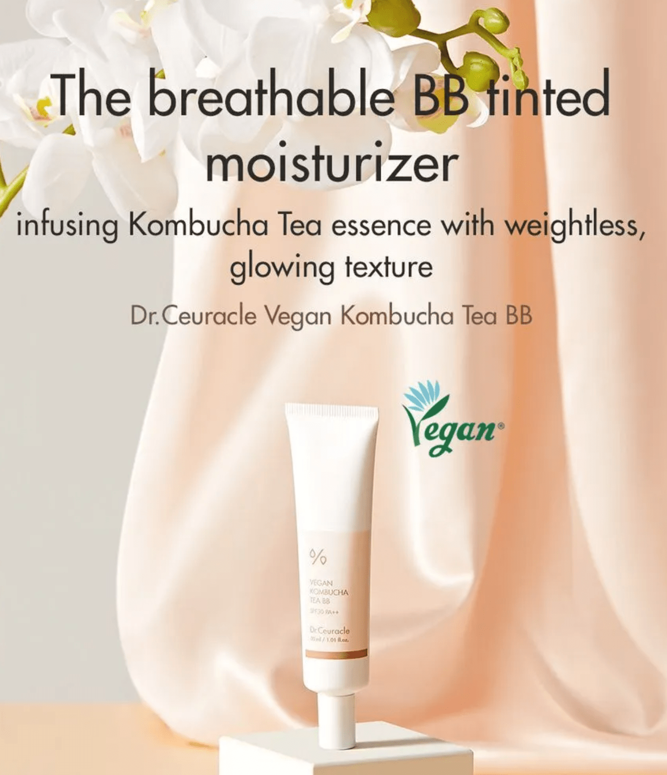 Dr Ceuracle Vegan Kombucha Tea BB 30ml SPF30 - Bare Face Beauty