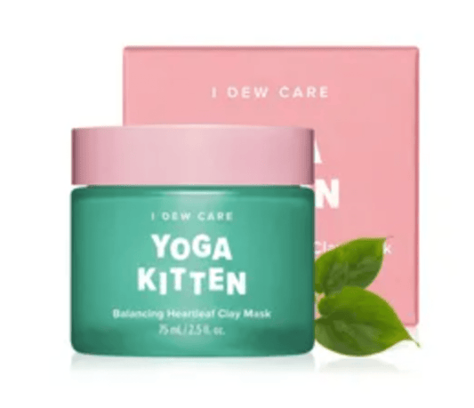 I DEW CARE - Yoga Kitten Balancing Heatleaf Clay Mask.