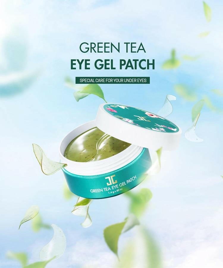 JAYJUN Green Tea / Roselle Hydrogel Eye Gel Patch 60pcs - Bare Face Beauty