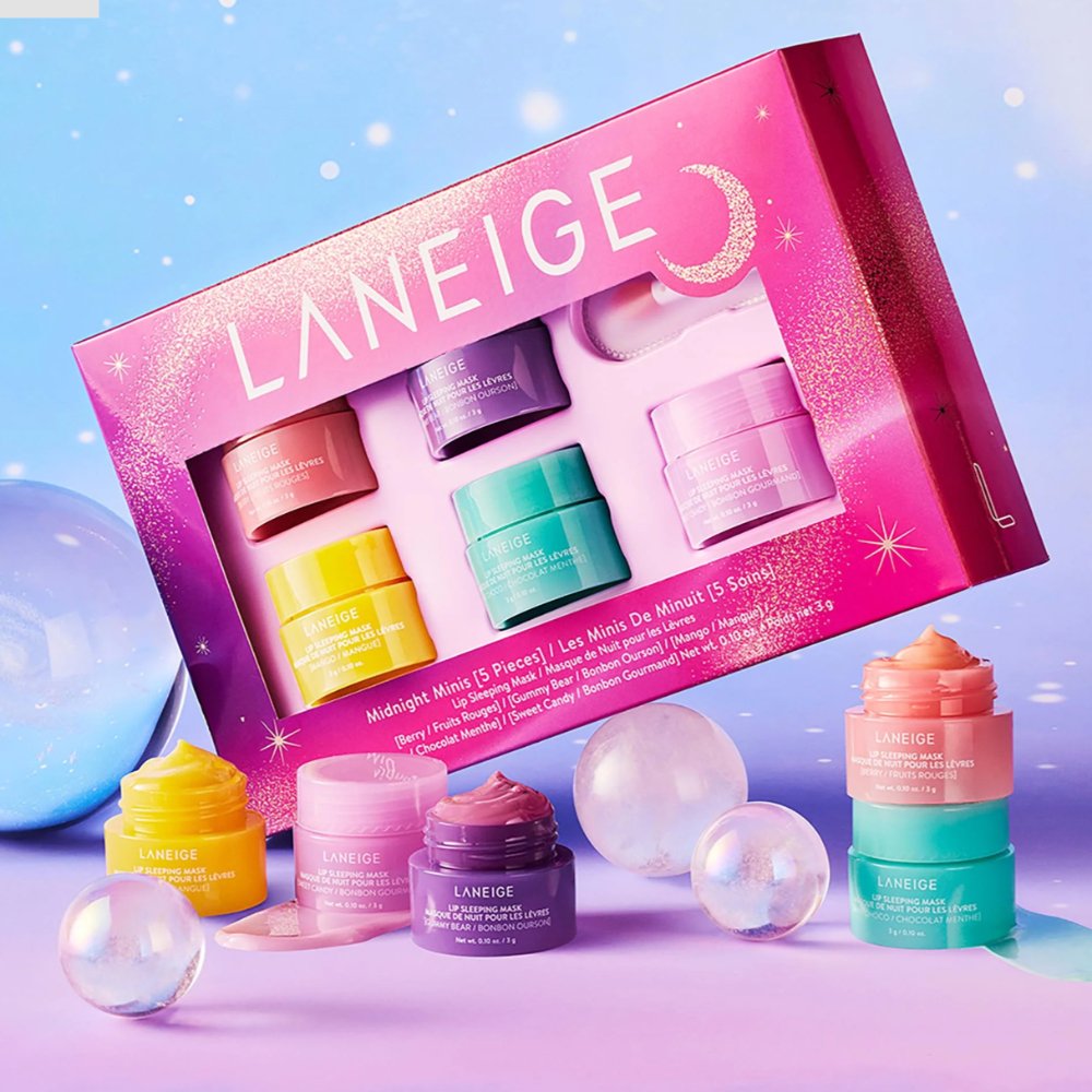 LANEIGE Midnight Minis Set - Lip Sleeping Mask - Bare Face Beauty