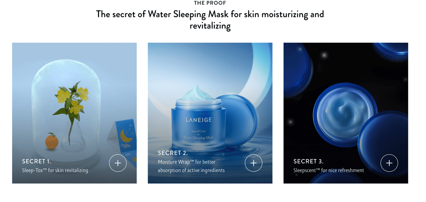 LANEIGE NEW Water Sleeping Mask EX 70ml - Bare Face Beauty