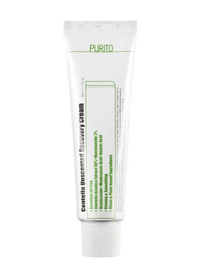 PURITO - Centella Unscented Recovery Cream 50ml - Bare Face Beauty