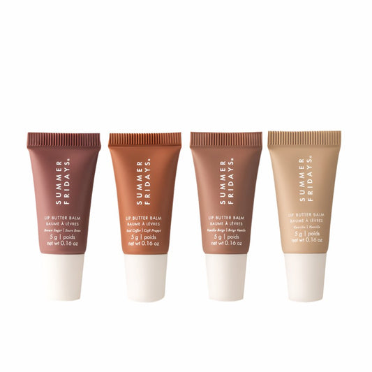 SUMMER FRIDAYS The Mini Neutrals Lip Butter Balm Set - Bare Face Beauty