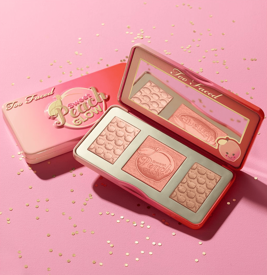 Too Faced Sweet Peach Glow Palette - Bare Face Beauty