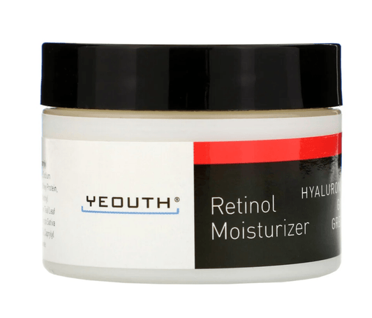 YEOUTH Retinol Moisturiser, Hyaluronic Acid, Ginseng, Green Tea, 30ml (1 fl oz) - Bare Face Beauty